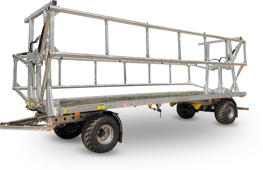 TRAILER T-608/2L with side guards